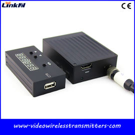 Máy phát video COFDM mini 1km để điều tra mã hóa cảnh sát Mã hóa AES256 Độ trễ thấp