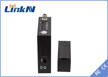 Bộ phát video Manpack tầm xa COFDM HDMI &amp; CVBS Mã hóa AES256 an toàn cao Pin được cung cấp năng lượng