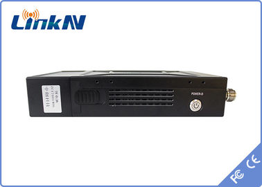 Bộ phát video cảnh sát COFDM QPSK HDMI &amp; CVBS H.264 Độ trễ thấp Mã hóa AES256 có pin