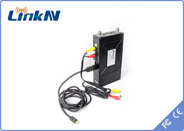 Manpack Portable AES256 COFDM Bộ phát video kỹ thuật số PSK HDMI &amp; CVBS H.264 Độ trễ thấp Mã hóa AES256