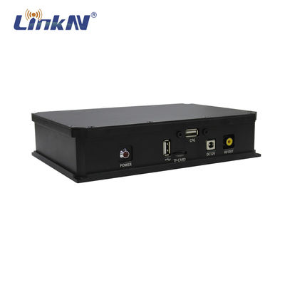 Bộ phát video NTSC PAL không dây tương tự UGV Mã hóa COFDM QPSK AES Độ trễ thấp 300-2700MHz