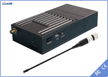 Bộ phát video COFDM 1,5 km HDMI &amp; CVBS cho quân đội cảnh sát AES256 Độ trễ thấp