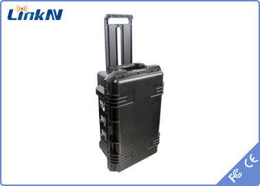 Bộ thu video COFDM di động IP65 4 kênh chắc chắn với pin và màn hình Mã hóa AES256