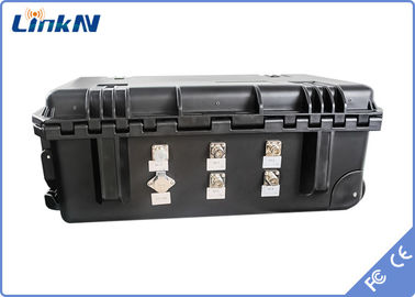 Cảnh sát 4-Channel IP65 COFDM Video Receiver với pin và màn hình AES256 mã hóa chậm thấp