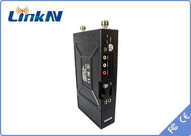 Bộ phát video cảnh sát đeo trên người 1-3km COFDM QPSK HDMI &amp; CVBS H.264 Độ trễ thấp Mã hóa AES256