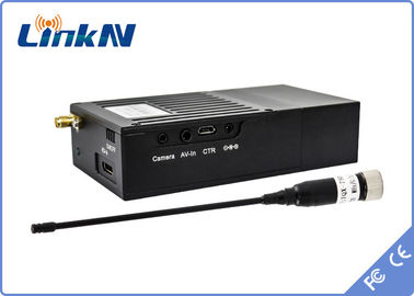 Máy phát video gián điệp mini Cảnh sát quân sự COFDM Độ trễ thấp H.264 Bảo mật cao Mã hóa AES256 Pin được cung cấp năng lượng