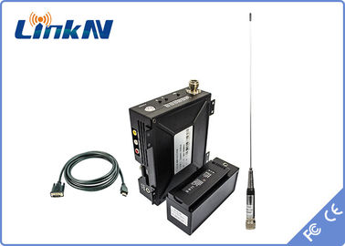 Bộ phát video kỹ thuật số chiến thuật COFDM FHD CVBS Pin chạy bằng NLOS 1-2km Độ trễ thấp