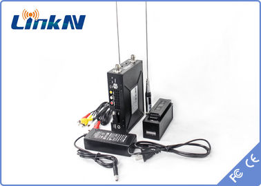 Bộ phát video Police Manpack COFDM QPSK HDMI &amp; CVBS H.264 Mã hóa AES256 có độ trễ thấp