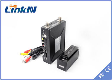 Bộ phát video cảnh sát 1-3 km Mã hóa AES256 có độ trễ thấp COFDM QPSK HDMI &amp; CVBS H.264