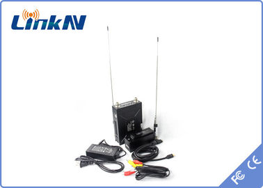 Manpack Police Video Transmitter COFDM QPSK HDMI &amp; CVBS H.264 Độ trễ thấp Mã hóa AES256 Băng thông 2-8MHz
