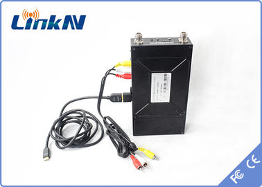 Hệ thống video kỹ thuật số không dây COFDM tầm xa FHD HDMI &amp; CVBS H.264 Độ trễ thấp được cung cấp pin
