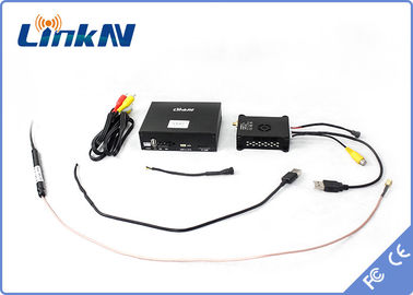 Bộ phát video UAV mini 20km Điều chế HDMI CVBS COFDM H.264 AES256 Độ trễ thấp