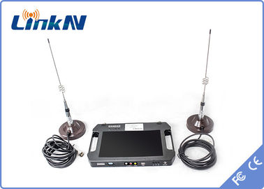 Bộ thu video chiến thuật Mã hóa COFDM QPSK AES256 FHD CVBS H.264 với màn hình chạy bằng pin