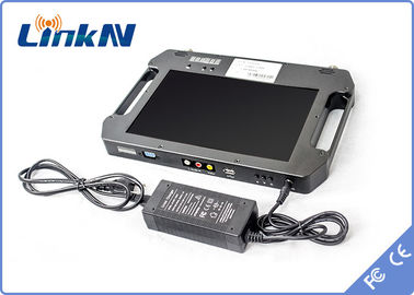 Bộ thu video COFDM di động chiến thuật được hỗ trợ bởi pin FHD với khả năng tiếp nhận đa dạng màn hình AES256 Băng thông 2-8MHz