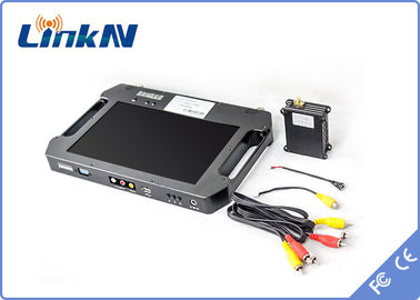 Bộ thu video của cảnh sát quân sự COFDM QPSK AES256 Mã hóa H.264 với màn hình chạy bằng pin