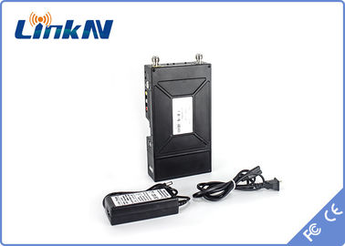 Bộ phát video di động quân sự Mã hóa COFDM HDMI &amp; CVBS AES256 Liên lạc nội bộ hai chiều