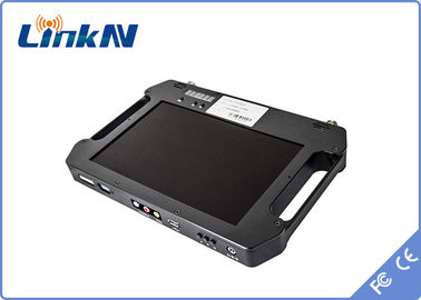 Bộ thu video COFDM cầm tay của cảnh sát quân sự AES256 Mã hóa FHD H.264 với màn hình chạy bằng pin