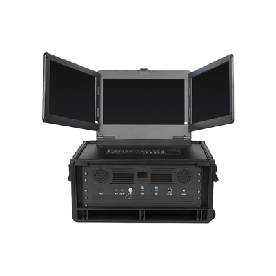 Trạm chỉ huy ba màn hình 43dBm MANET FHSS IP Mesh Radio