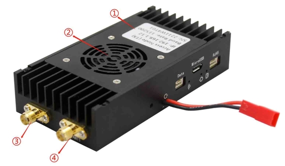 Liên kết dữ liệu UAV độ trễ thấp 10ms với OFDM HDMI Ethernet và kênh dữ liệu TTL/RS232/RS485