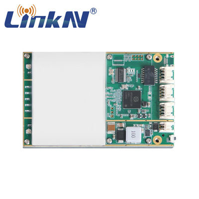 Mô-đun vô tuyến IP MESH của quân đội Cảnh sát 4W MIMO AES256 350MHz-4GHz Có thể tùy chỉnh