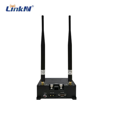Cảnh sát Liên kết dữ liệu UAV quân sự Đài phát thanh IP MESH 10km Băng thông cao Multi-hops AES DC12V-24V