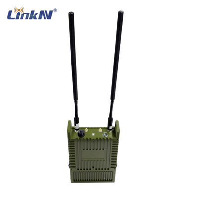 Chiến thuật quân sự IP66 MESH Radio Multi-hop 82Mbps MIMO 10W Mã hóa AES công suất cao với pin