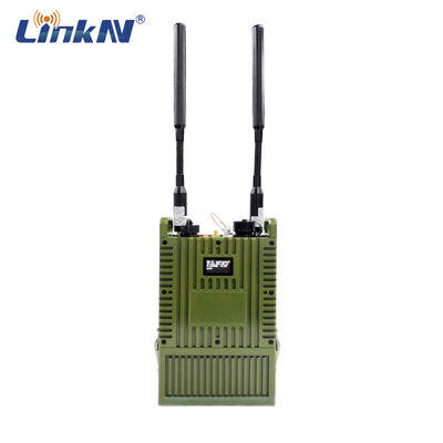 LKAV3516 cảnh sát dữ liệu video chiến thuật MANET 4W MIMO với chỉ số LCD IP MESH Radio