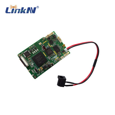 Bộ phát video Mini COFDM QPSK Mô-đun bo mạch OEM FHD SDI CVBS 200-2700MHz Độ trễ thấp AES256