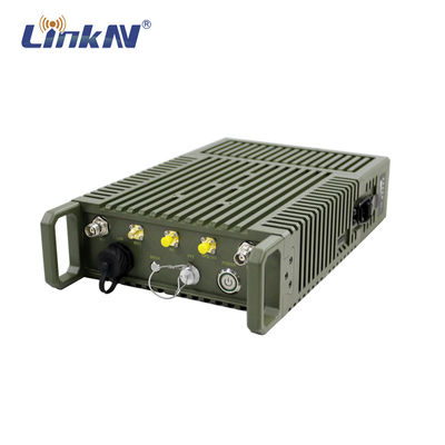 Tầm xa IP MeSH Radio MANET 82Mbps Công suất 40dBm AES256 Mã hóa pin được cung cấp năng lượng
